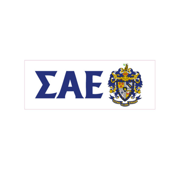 Sigma Alpha Epsilon SAE Fraternity Window Cling