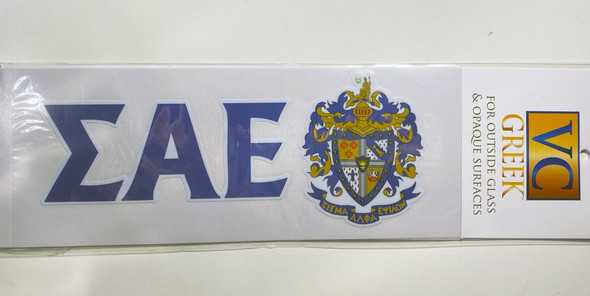 Sigma Alpha Epsilon SAE Fraternity Window Cling