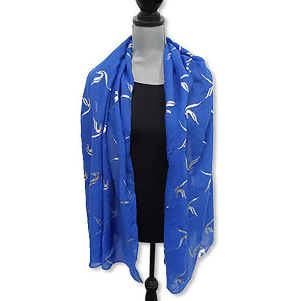 Zeta Phi Beta Sorority Extra Large Scarf- Foil Applique Symbol