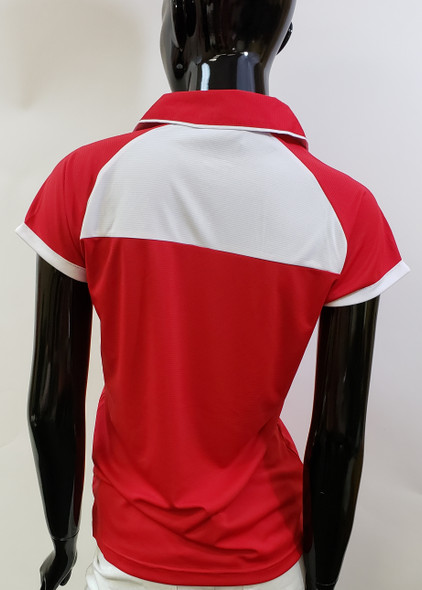 Delta Sigma Theta Sorority Dri-Fit Polo- Red-Back