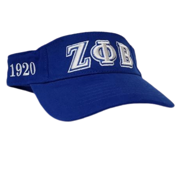 Zeta Phi Beta Sorority Visor- Blue