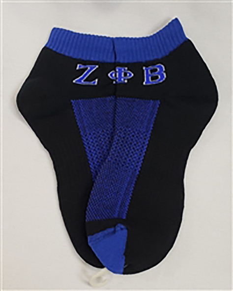 Zeta Phi Beta Sorority Footies- Black/Blue