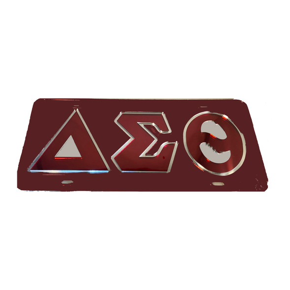 Delta Sigma Theta Sorority License Plate-Red 