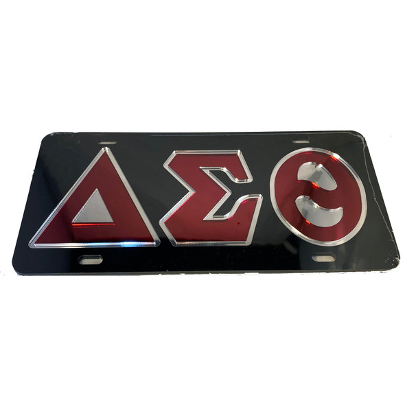 Delta Sigma Theta Sorority License Plate-Black