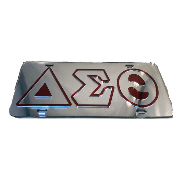 Delta Sigma Theta Sorority License Plate-Silver