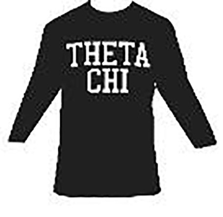 Theta Chi Fraternity Long Sleeve Shirt- Black