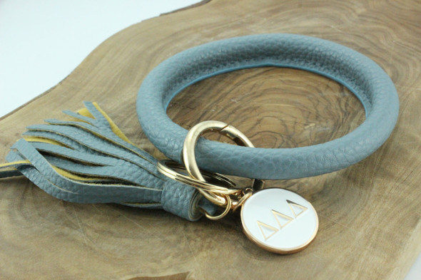 Delta Delta Delta Tri-Delta Sorority Bangle Keychain 