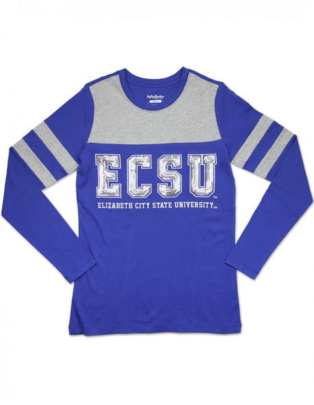 Elizabeth City State University Long Sleeve Shirt- Sequin