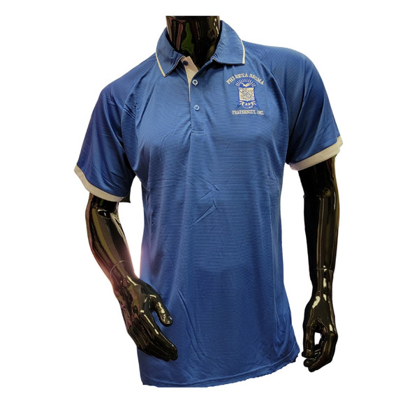 Phi Beta Sigma Fraternity Dri-Fit Polo- Blue 