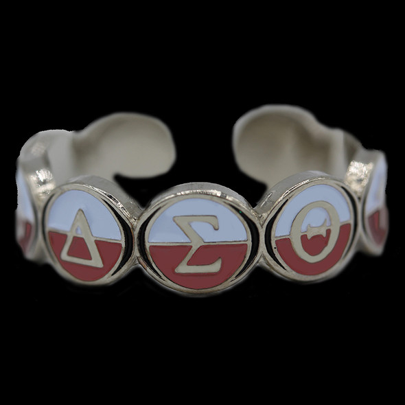 Delta Sigma Theta Sorority Adjustable Friendship Ring