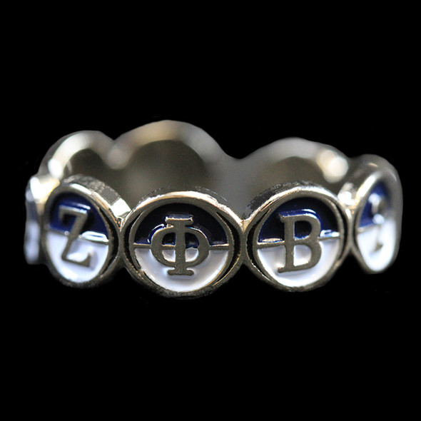 Zeta Phi Beta Sorority Adjustable Friendship Ring
