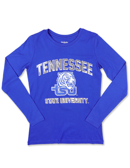 Tennessee State University Long Sleeve Shirt- Blue