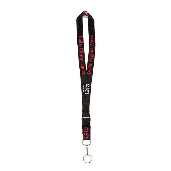 Delta Sigma Theta Sorority Lanyard- Black