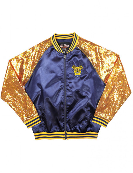 North Carolina A&T State University NCAT Satin Sequin Jacket- Front