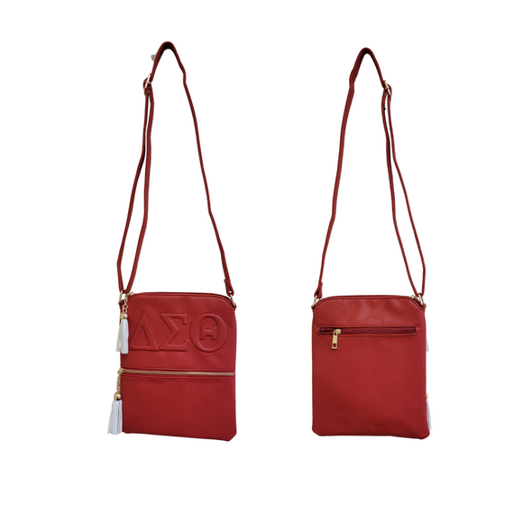 Delta Sigma Theta Sorority Crossbody Bag-Red