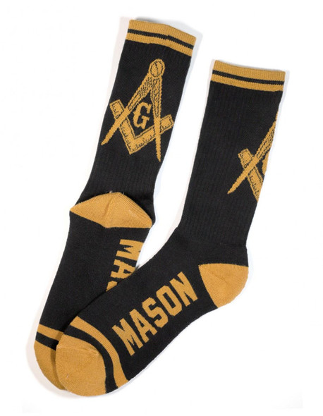Mason Masonic Socks-Black