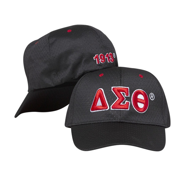 Delta Sigma Theta Sorority Flexfit Cap- Black