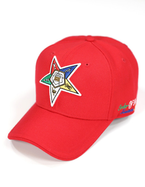 Order of the Eastern Star OES Hat-Organization Symbol-Red
