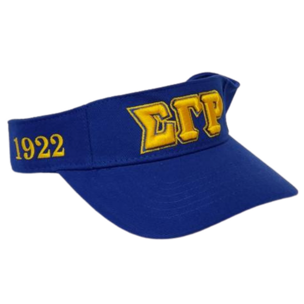Sigma Gamma Rho Sorority Visor- Blue