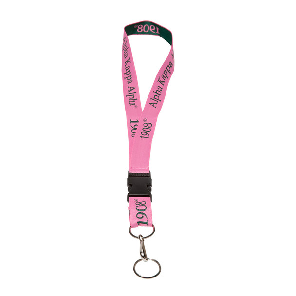 Alpha Kappa Alpha AKA Sorority Lanyard-  Pink