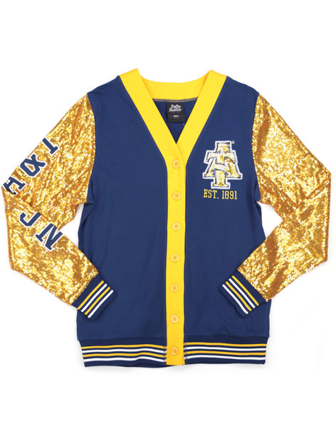 North Carolina A&T State University NCAT Sequin Cardigan- Women’s