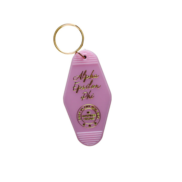 Alpha Epsilon Phi AEPHI Sorority Vintage Motel Key Inspired Keychain