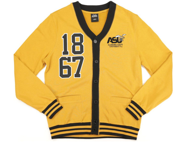 Alabama State University Cardigan- Men's- Old/Gold