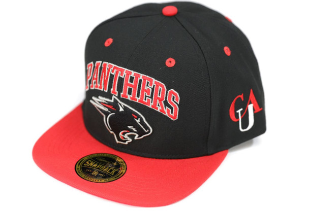 Clark Atlanta University Snapback Hat-Black- Front