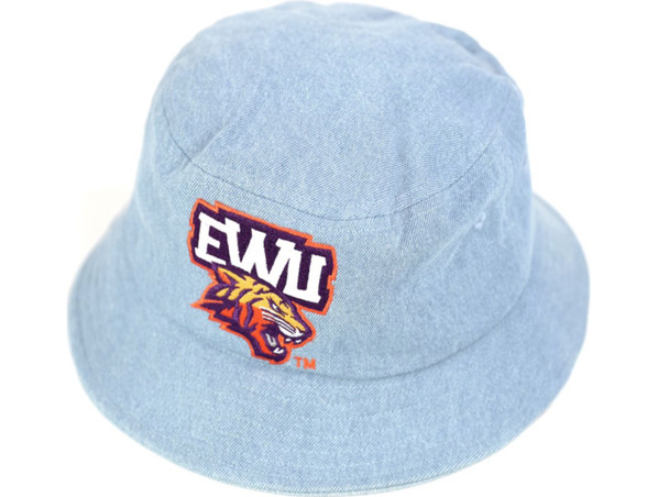 Edward Waters University EWU Bucket Hat-Light Blue Denim
