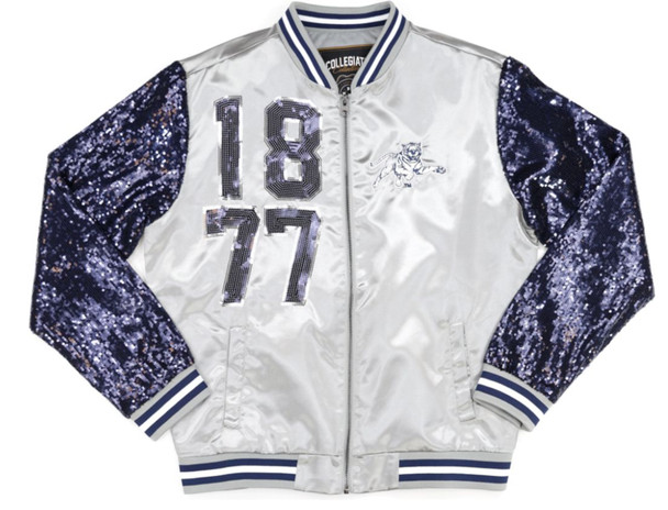 Jackson State University JSU Satin Sequin Jacket-Front
