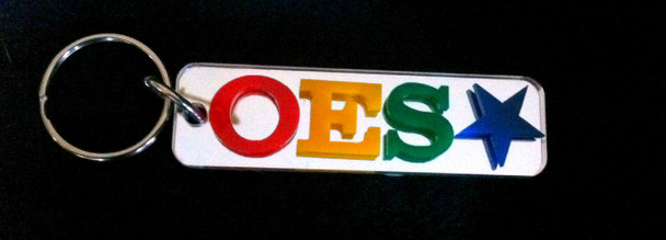 Order of the Eastern Star Mirror Keychain