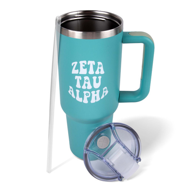 Zeta Tau Alpha ZTA Sorority 40oz Tumbler