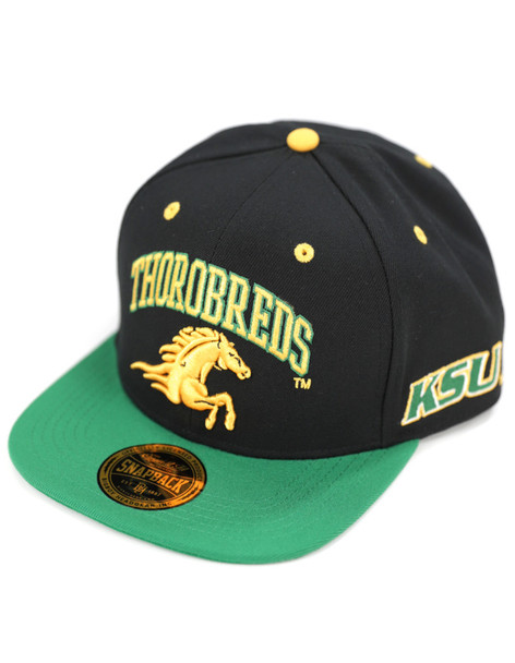 Kentucky State University Snapback Hat-Black-Front