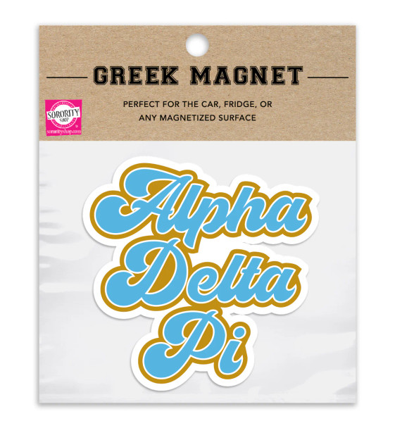 Alpha Delta Pi ADPI Sorority Retro Magnets- Set of 2