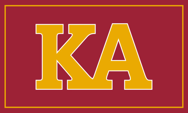 Kappa Alpha Fraternity Flag-Greek Letters 