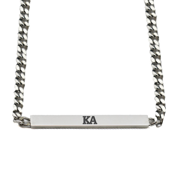 Kappa Alpha Fraternity Necklace- Greek Letters Pendant 