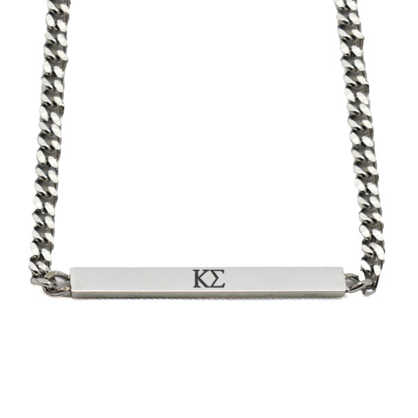 Kappa Sigma Fraternity Necklace- Greek Letters Pendant 