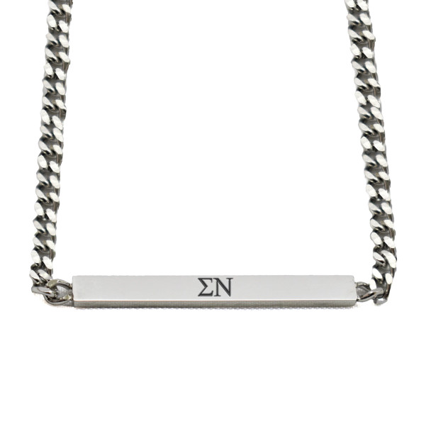 Sigma Nu Fraternity Necklace- Greek Letters Pendant 