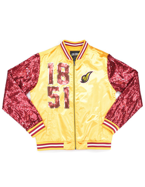 University of the District of Columbia Satin Sequin Jacket-Front