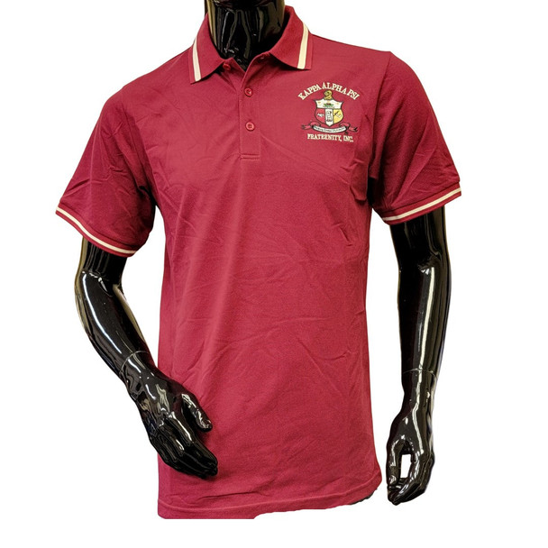 Kappa Alpha Psi Fraternity Polo-Cotton-Crimson 