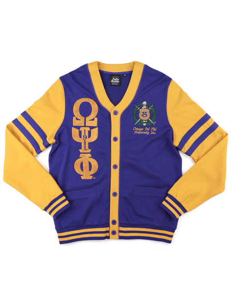 Omega Psi Phi Fraternity Cardigan 