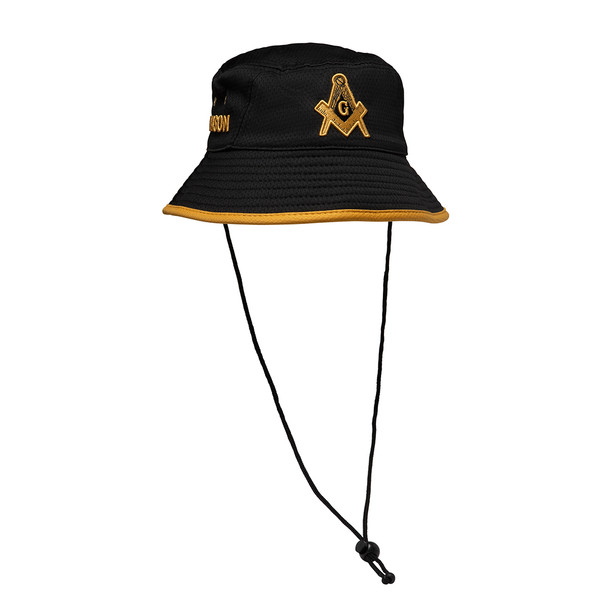 Mason Bucket Hat-Black/Gold- Style 2