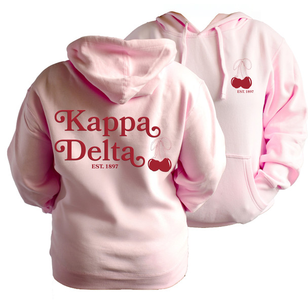 Kappa Delta Sorority Hooded Sweatshirt- Cherries