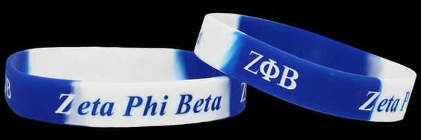 Zeta Phi Beta Silicone Bracelet