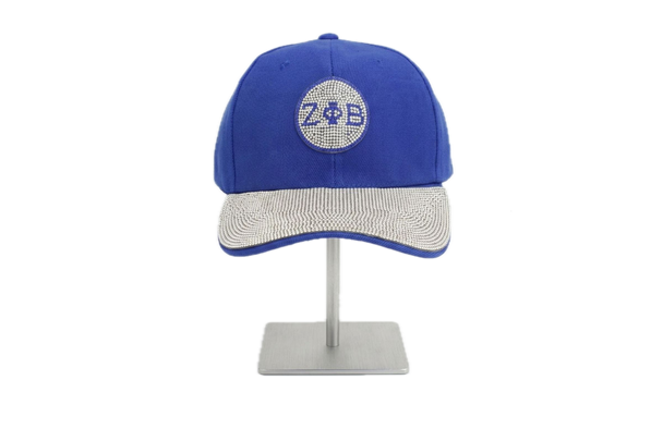 Zeta Phi Beta Sorority-Hat Blue-Rhinestones 