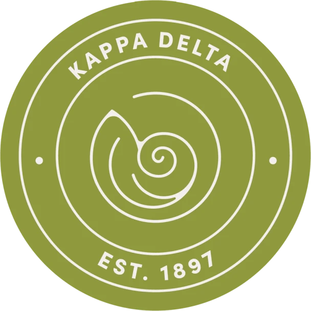 Kappa Delta Sorority Circle Logo Car Decal 