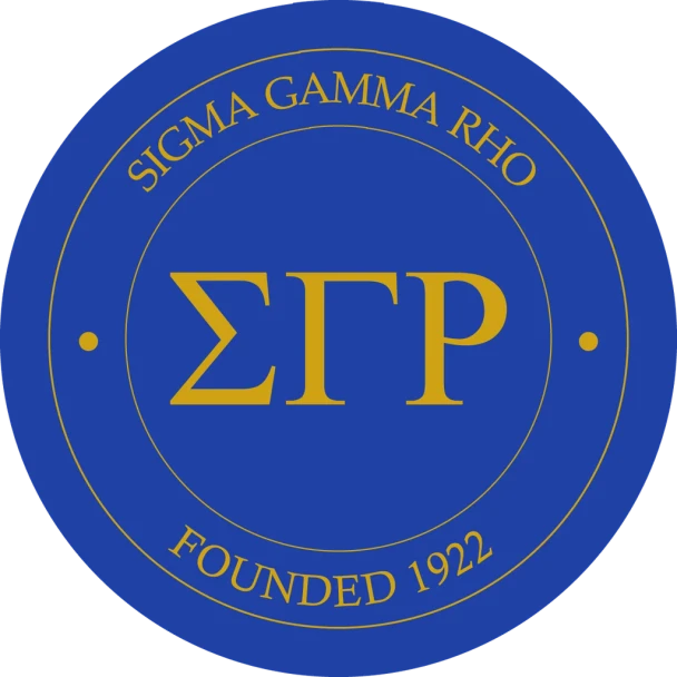 Sigma Gamma Rho Sorority Circle Logo Car Decal 