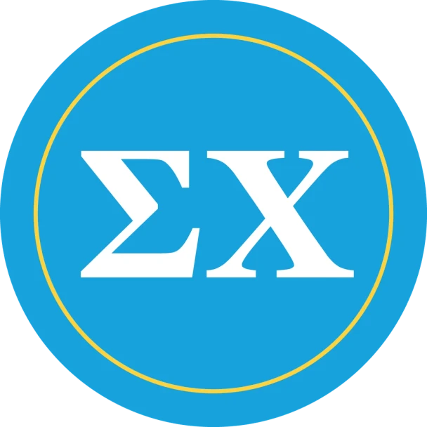 Sigma Chi Fraternity Circle Logo Car Decal 