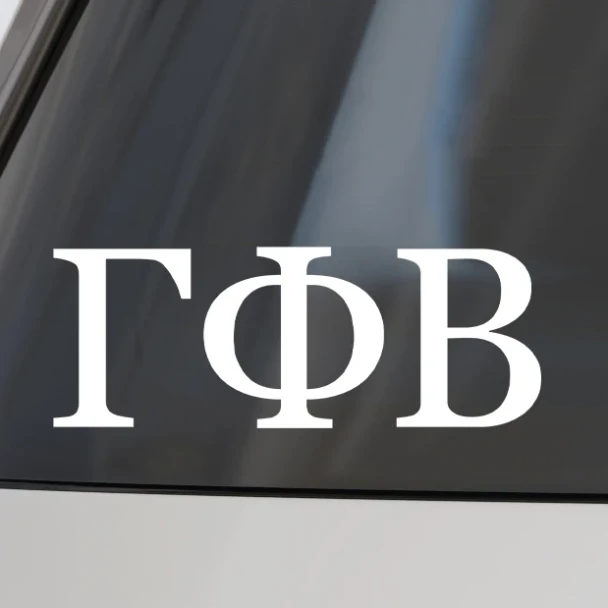 Gamma Phi Beta Sorority Car Decal Stickers- 3 Inches