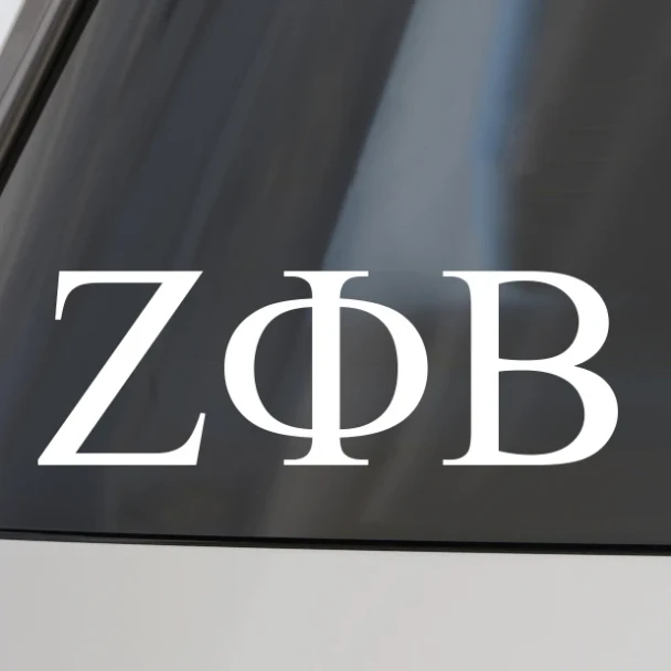 Zeta Phi Beta Sorority Car Decal Stickers- 3 Inches